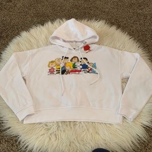 PEANUTS Cropped hooded sweater